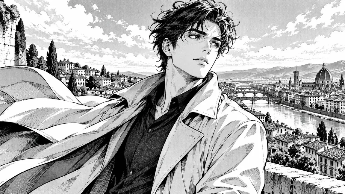 Original manga traveler with expressive changing line weight