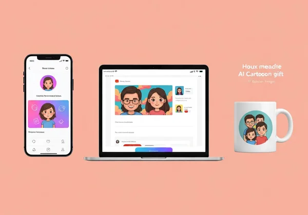 Diverse uses for AI cartoon images, social media