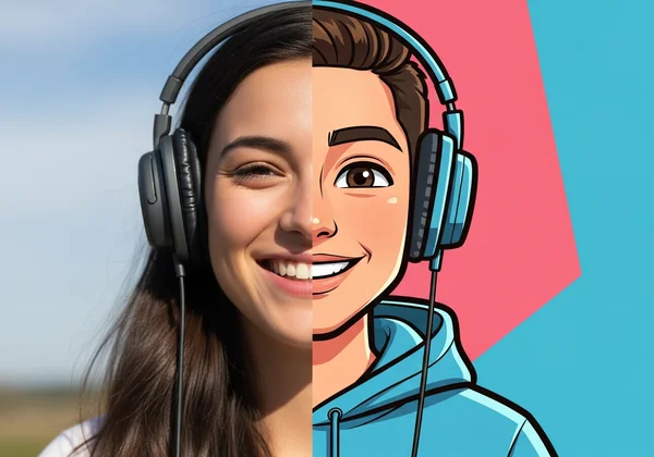 Transforming a photo into an AI cartoon