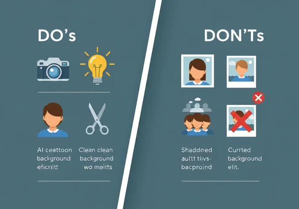 Checklist for AI cartoon photo preparation