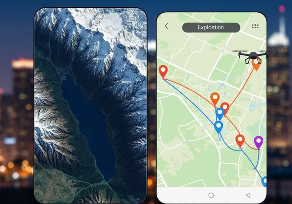 Cartoonized person from photo on a phone screen