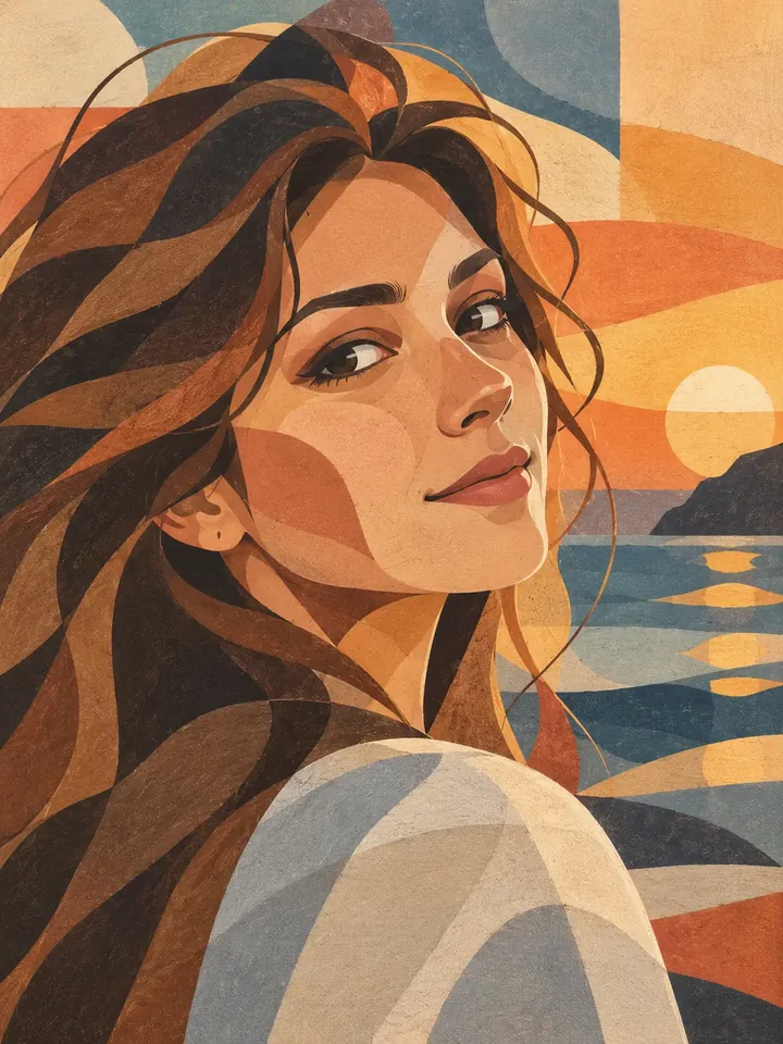 Abstract illustrative style preview