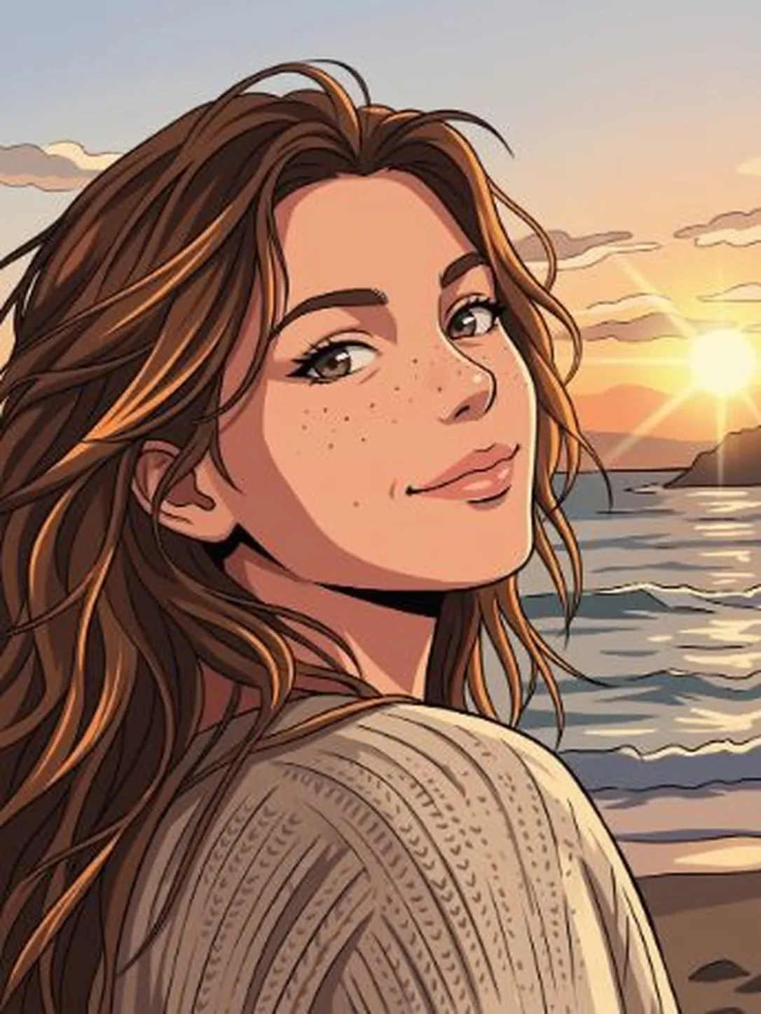 Anime illustrative style preview