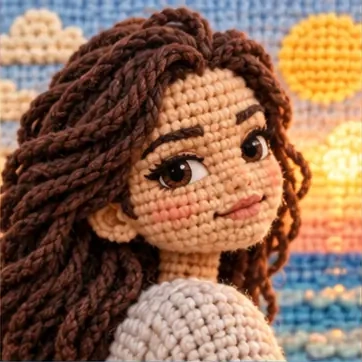 Crochet illustrative style preview