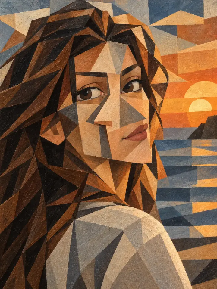 Cubism illustrative style preview