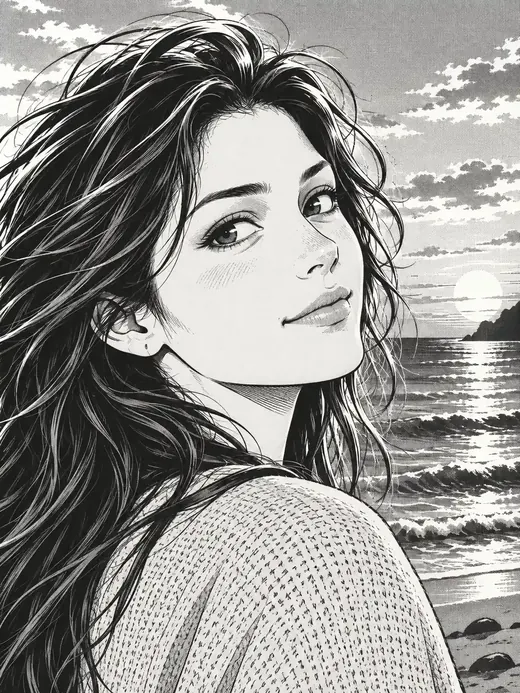 Manga illustrative style preview