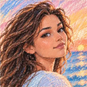 Pastel Chalk illustrative style preview