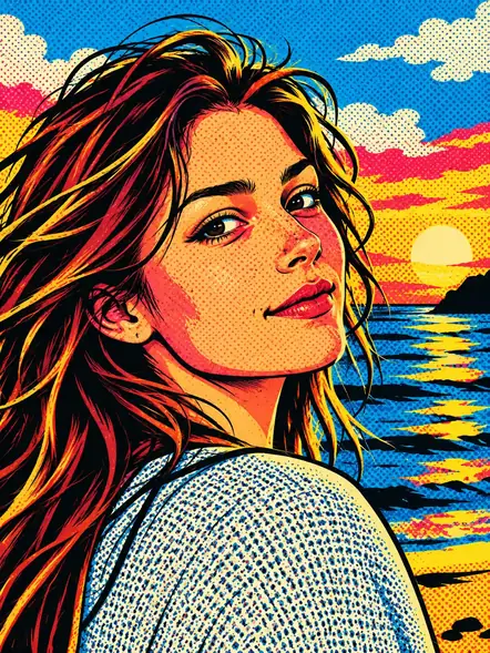 Pop Art illustrative style preview