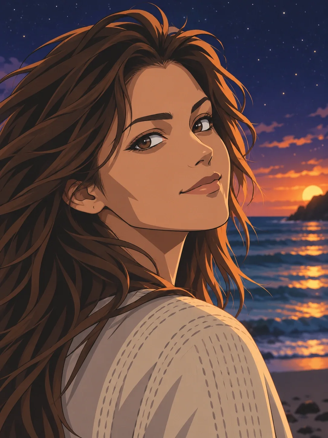 Space Anime illustrative style preview