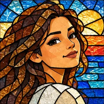 Stained Glass illustrative style preview